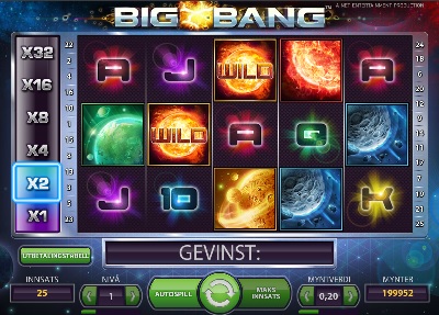 Big Bang NetEnt Spilleautomat