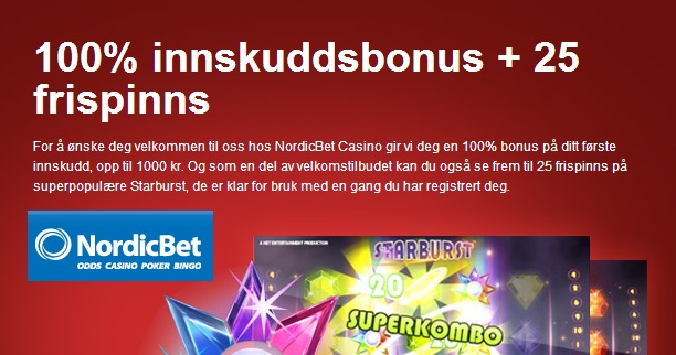 Nordicbet 25 Free spins